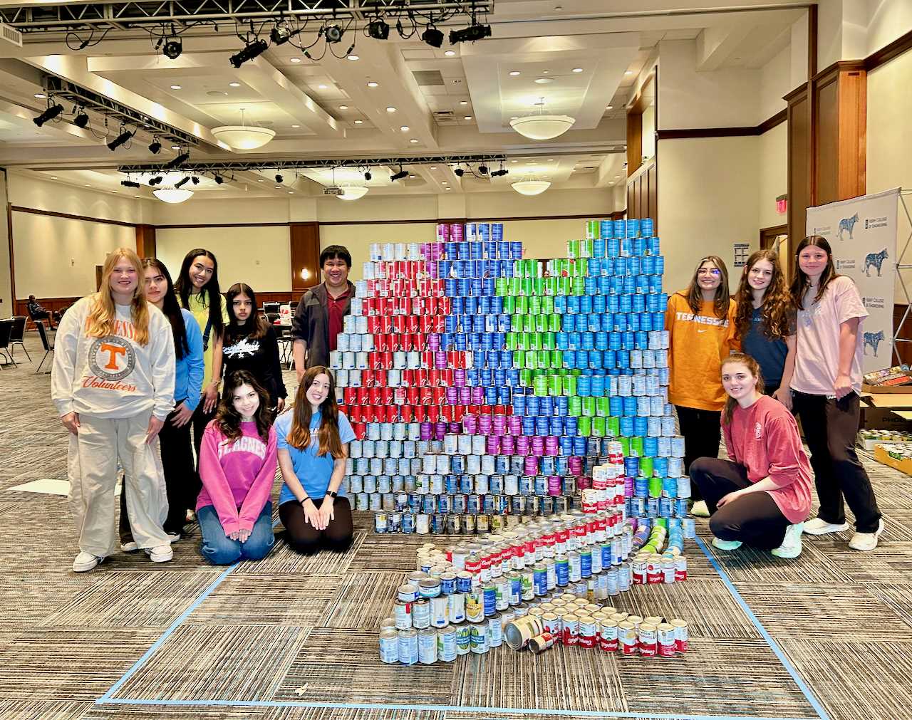 St. Agnes STEM Students Win at Canstruction Competition While Supporting the Community
