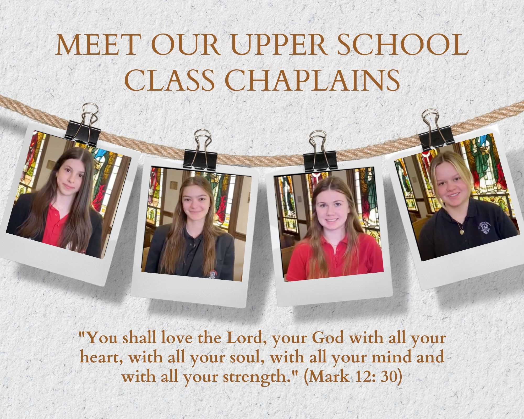 Meet Our Upper School Class Chaplains
