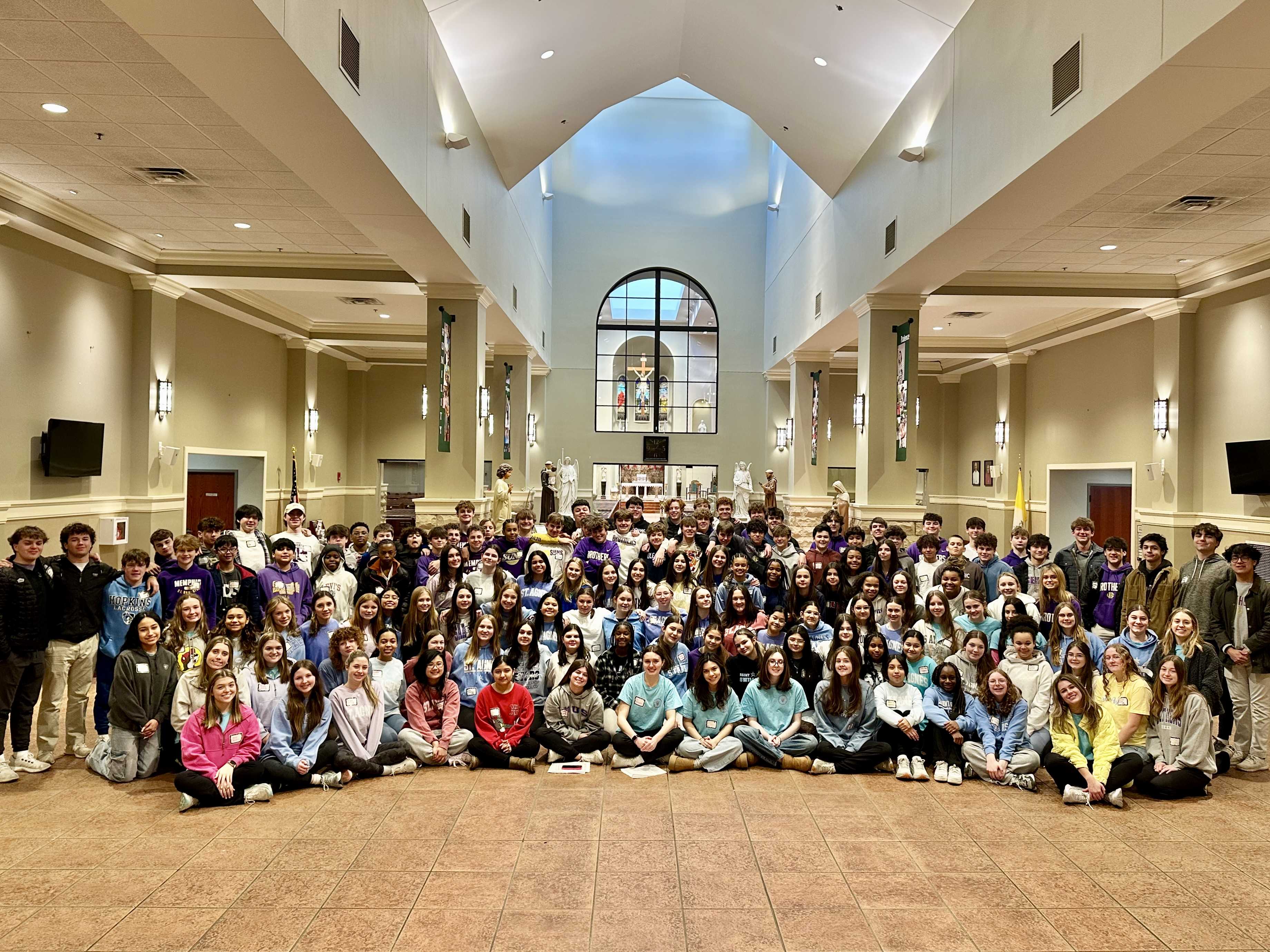 Growing in Their Faith - SAA & CBHS Students Collaborate to Lead Junior High Retreat