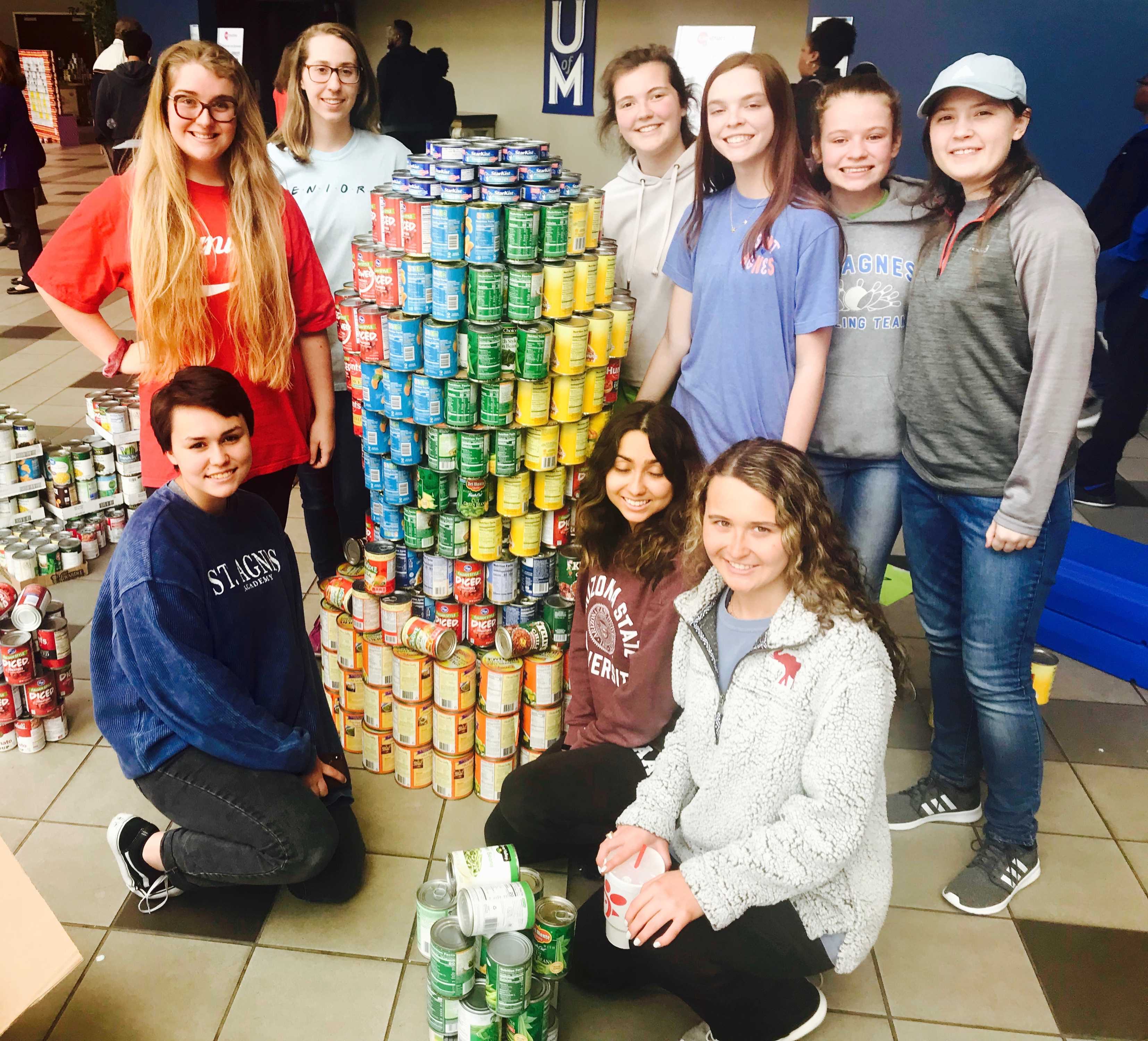 St. Agnes  Canstruction Team Wins Top Engineering Honors 